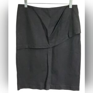 CAbi Asymmetrical Black Skirt